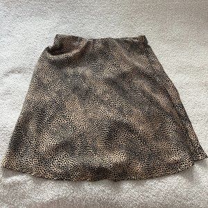 She + Sky Leopard Print Flowy Skirt